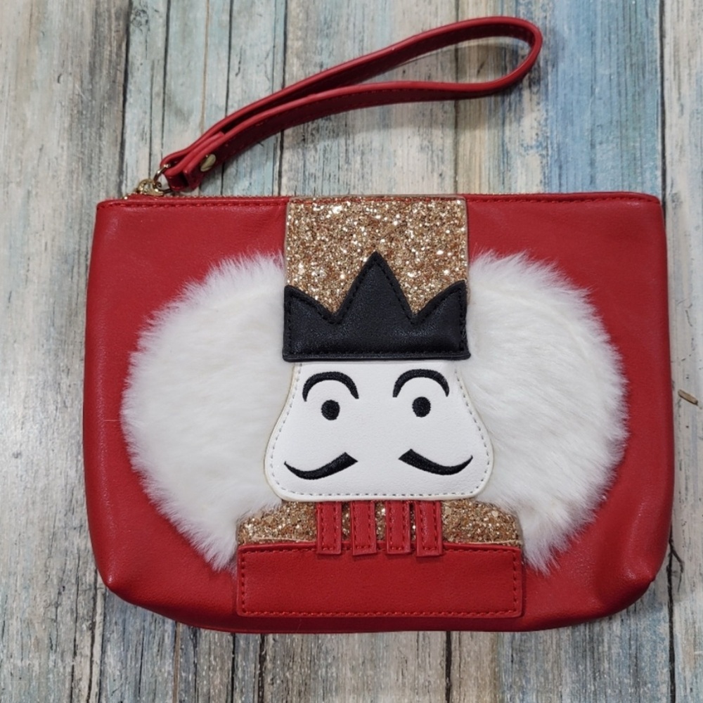 Red and Gold Nutcracker Wristlet bag Charming Charlies